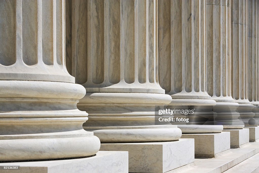 Row of stone columns