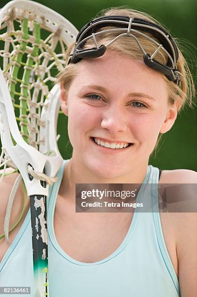 Laccross Racket 143 Girl Lacrosse Sticks Stock Photos, High-Res Pictures, and Images ...