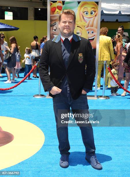 James Corden attends the premiere of "The Emoji Movie" at Regency Village Theatre on July 23, 2017 in Westwood, California.