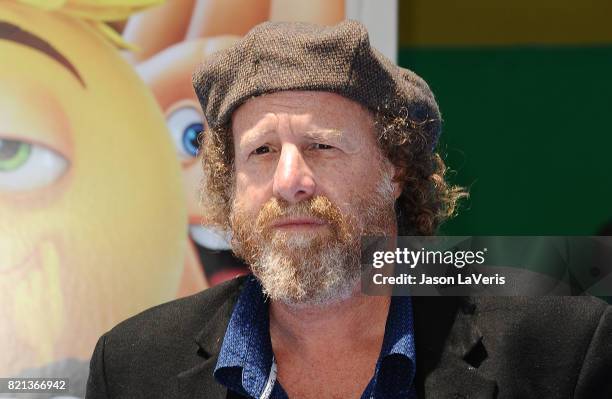 Comedian Steven Wright attends the premiere of "The Emoji Movie" at Regency Village Theatre on July 23, 2017 in Westwood, California.