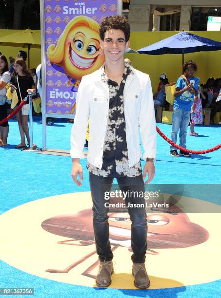Cameron Boyce attends the premiere of "The Emoji Movie" at Regency Village Theatre on July 23, 2017 in Westwood, California.
