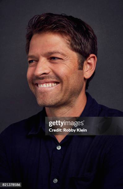 Actor Misha Collins from CW's 'Supernatural' poses for a portrait during Comic-Con 2017 at Hard Rock Hotel San Diego on July 21, 2017 in San Diego,...