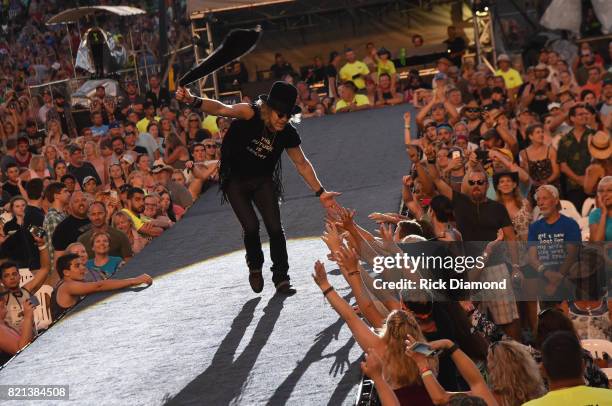 Big Kenny of Big and Rich performs during Country Thunder - Day 4 on July 23, 2017 in Twin Lakes, Wisconsin.