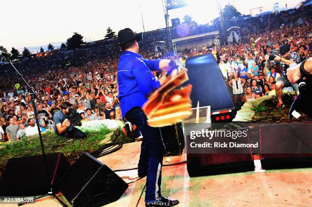 John Rich of Big and Rich performs during Country Thunder - Day 4 on July 23, 2017 in Twin Lakes, Wisconsin.