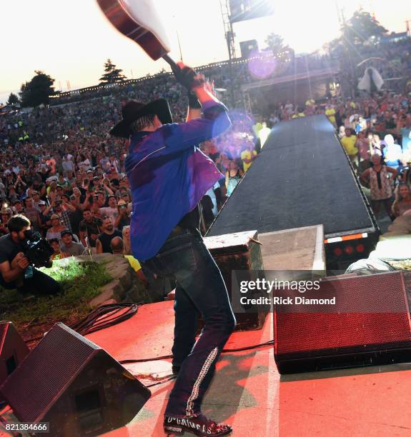 John Rich of Big and Rich performs during Country Thunder - Day 4 on July 23, 2017 in Twin Lakes, Wisconsin.