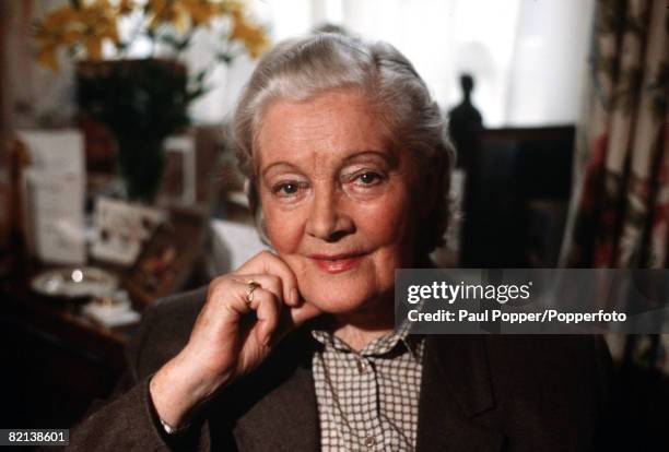 England, Circa 1980s, A portrait of British actress Rachel Kempson the mother of actresses Lynn and Vanessa Redgrave and wife of actor Michael.