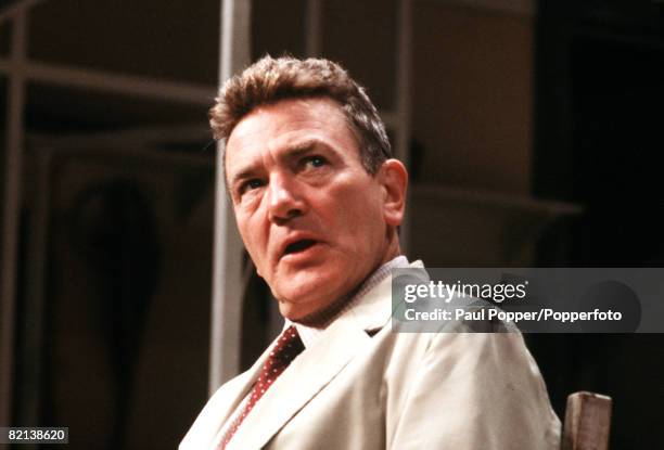 England, Circa 1980's, British actor Albert Finney is pictured during a performance