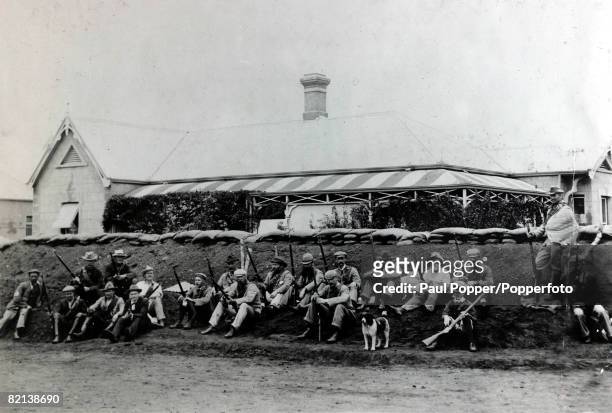 War and Conflict, The Boer War 1899-1902, Part of a small British force at Mussons Corner, Mafeking, that resisted a large Boer force until relieved...