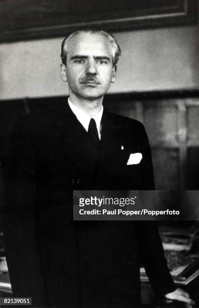 Political Personalities, Spain, pic: 7th October 1938, Ramon Serrano Suner, who was Spain's Minister of the Interior and by 1940 Foreign Minister in...