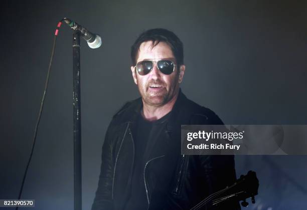 Trent Reznor of Nine Inch Nails performs onstage on day 3 of FYF Fest 2017 at Exposition Park on July 23, 2017 in Los Angeles, California.