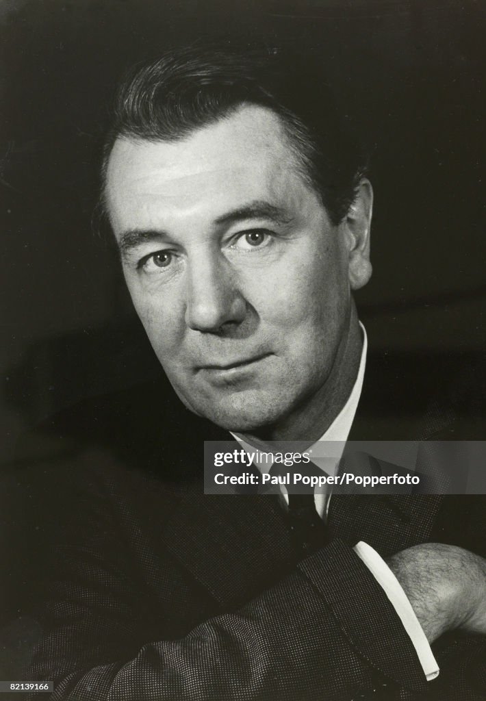 Michael Rothwell Actor Stage & Screen, Circa 1960's, Portrait of actor Sir Michael Redgrave ...
