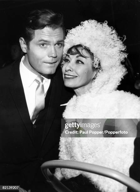 Stage and Screen, Personalities, pic: circa 1960's, American actor Jack Lord, left, 1930-1998, the star of the "Hawaii Five-O" television series