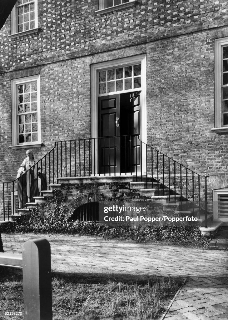 Travel, Buildings, U,S,A, pic: circa 1940's, Ludwell Paradise House, Williamsburg, Virginia