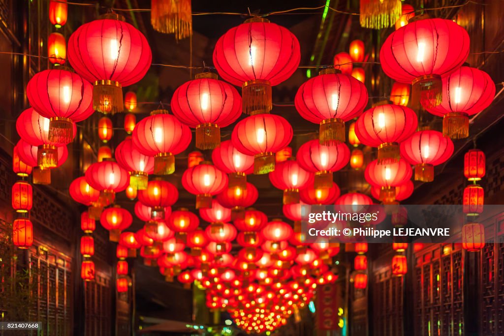 Chinese lanterns - Lantern ferstival in Chengdu