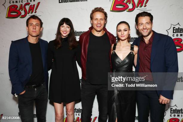 Tobias Menzies, Caitriona Balfe, Sam Heughan, Sophie Skelton and Richard Rankin at Entertainment Weekly's annual Comic-Con party in celebration of...