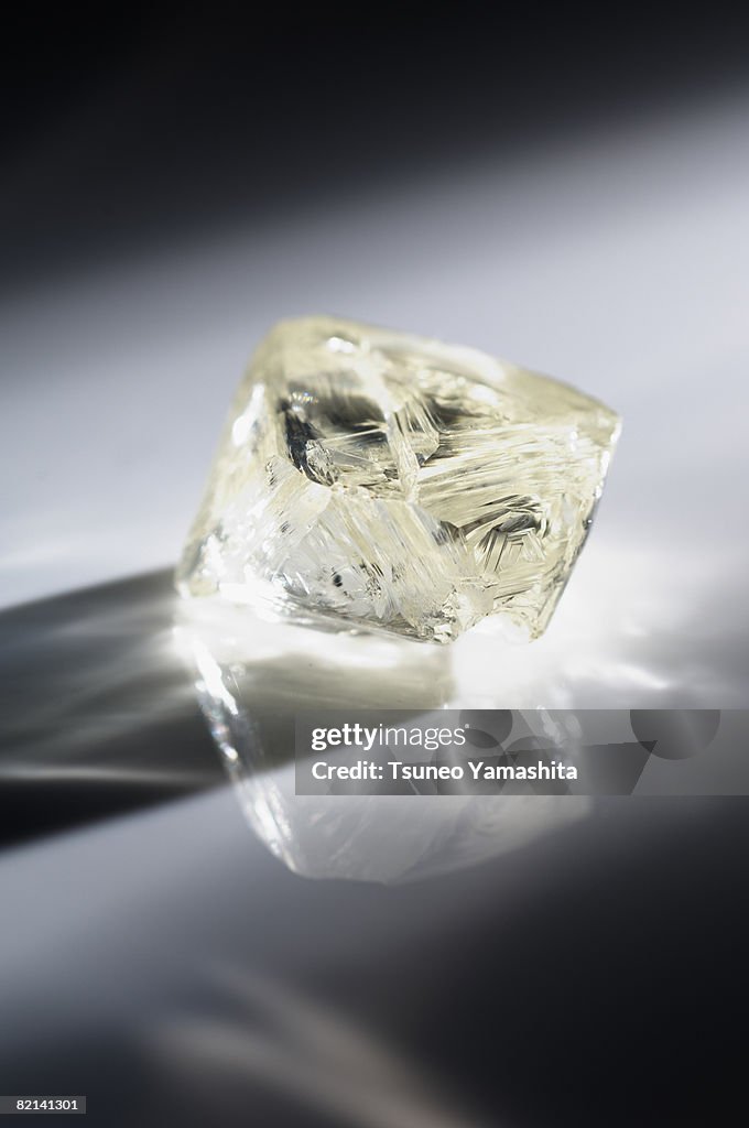 The uncut stone of the diamond