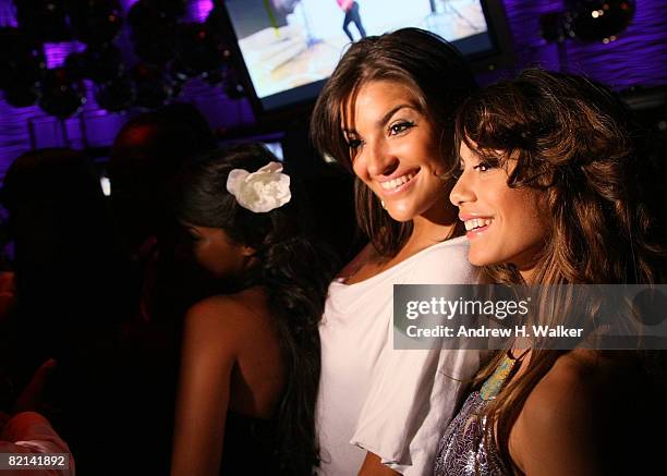 The Model Latina contestants attend the Model Latina premiere party at Spotlight Live on July 31, 2008 in New York City.