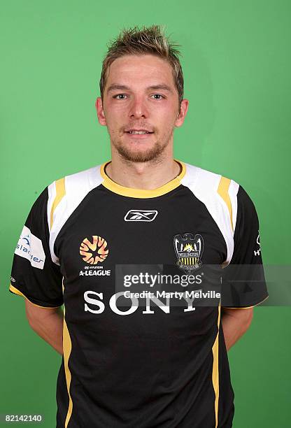 David Mulligan of the Wellington Phoenix poses during the official 2008/2009 Hyundai A-League portrait session on July 31, 2008 in Wellington, New...