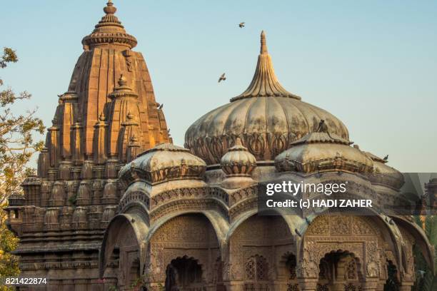 mandore garden temples and cenotaphs | jodhpur | rajasthan | india - garden tomb stock pictures, royalty-free photos & images