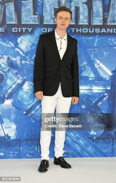 Dane DeHaan attends a photocall for "Valerian And The City Of A Thousand Planets" at The Langham Hotel on July 24, 2017 in London, England.