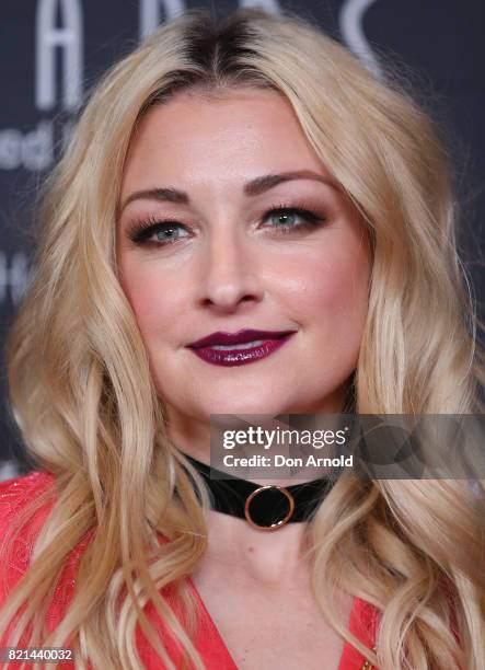 Kate Miller-Heidke arrives ahead of the 17th Annual Helpmann Awards at Lyric Theatre, Star City on July 24, 2017 in Sydney, Australia.