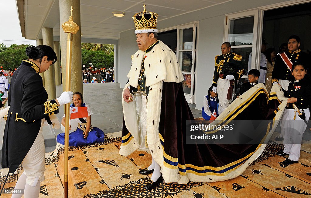 Newly crowned King Siaosi (George) Tupou