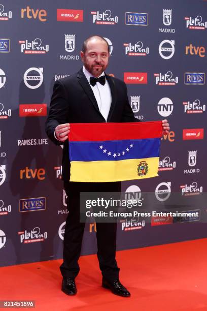 Miguel Ferrari attends Platino Awards 2017 at La Caja Magica on July 22, 2017 in Madrid, Spain.