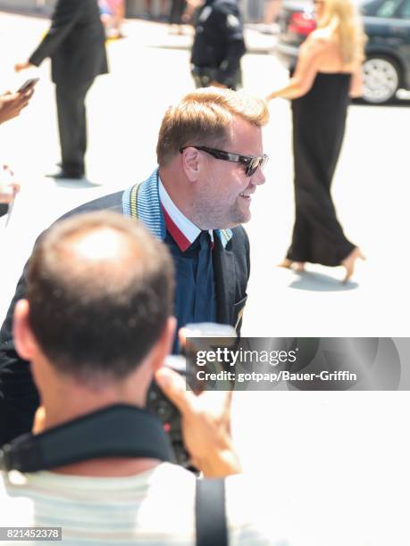 James Corden is seen on July 23, 2017 in Los Angeles, California.