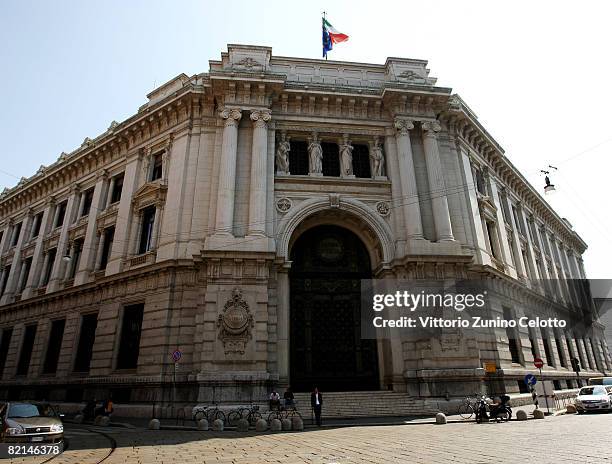 General view of the head office of the Banca D'Italia on July 31, 2008 in Milan, Italy.