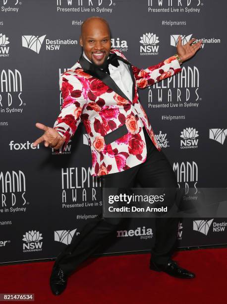 Michael James Scott arrives ahead of the 17th Annual Helpmann Awards at Lyric Theatre, Star City on July 24, 2017 in Sydney, Australia.