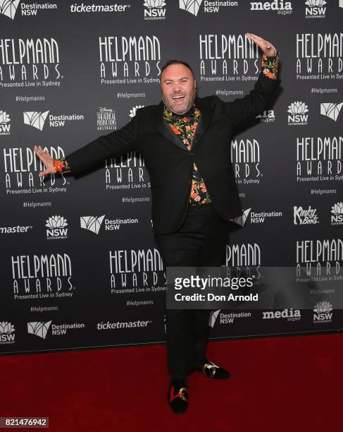 Trevor Ashley arrives ahead of the 17th Annual Helpmann Awards at Lyric Theatre, Star City on July 24, 2017 in Sydney, Australia.