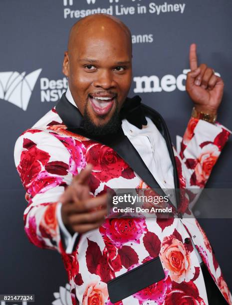 Michael James Scott arrives ahead of the 17th Annual Helpmann Awards at Lyric Theatre, Star City on July 24, 2017 in Sydney, Australia.