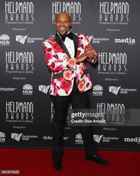 Michael James Scott arrives ahead of the 17th Annual Helpmann Awards at Lyric Theatre, Star City on July 24, 2017 in Sydney, Australia.