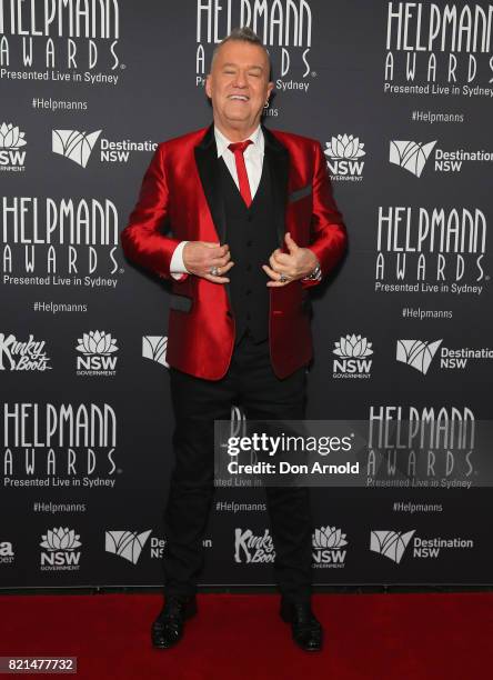 Jimmy Barnes arrives ahead of the 17th Annual Helpmann Awards at Lyric Theatre, Star City on July 24, 2017 in Sydney, Australia.