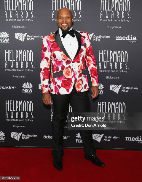 Michael James Scott arrives ahead of the 17th Annual Helpmann Awards at Lyric Theatre, Star City on July 24, 2017 in Sydney, Australia.