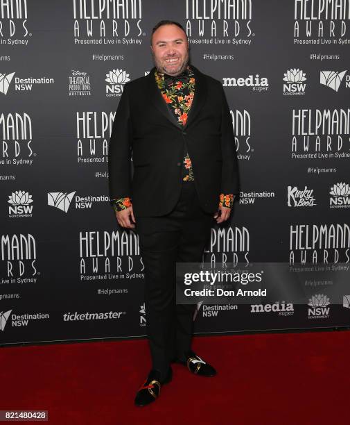 Trevor Ashley arrives ahead of the 17th Annual Helpmann Awards at Lyric Theatre, Star City on July 24, 2017 in Sydney, Australia.