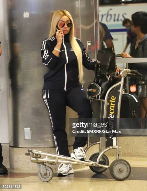 Blac Chyna is seen on July 23, 2017 in Los Angeles, California.