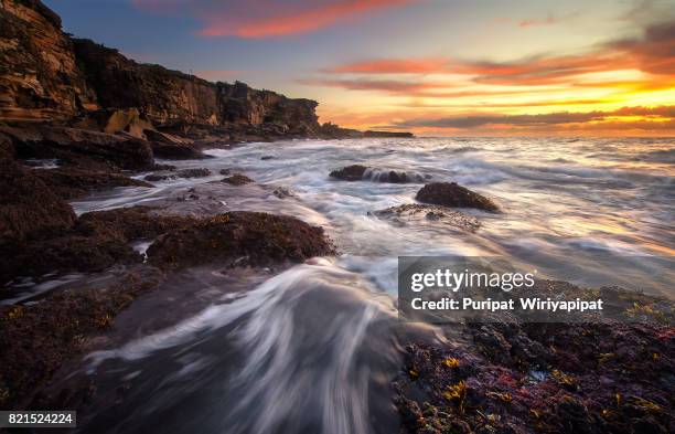 coogee beach - coogee beach stock pictures, royalty-free photos & images