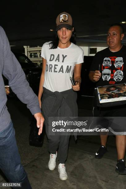 Gal Gadot is seen at LAX on July 23, 2017 in Los Angeles, California.