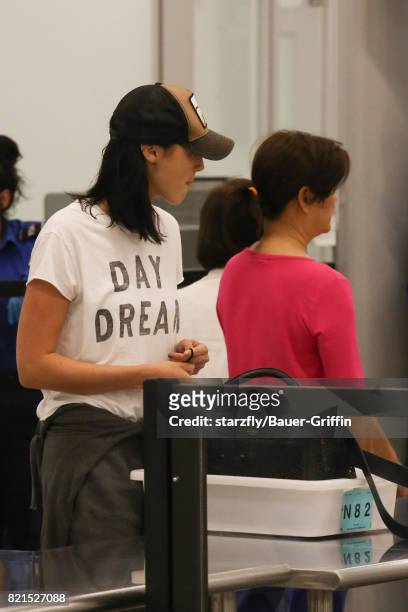 Gal Gadot is seen at LAX on July 23, 2017 in Los Angeles, California.