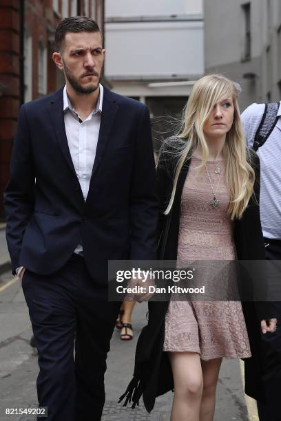 Chris Gard and Connie Yates, the parents of terminally ill baby Charlie Gard, leave the High Court after their decision to end their legal challenge...