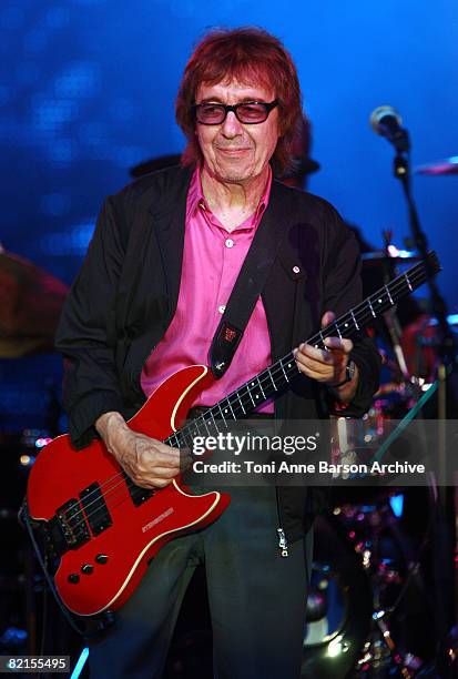 Bill Wyman, former bass player for The Rolling Stone, performs at the 60th Monaco Red Cross Ball at the Monte-Carlo Sporting Club on August 1, 2008...
