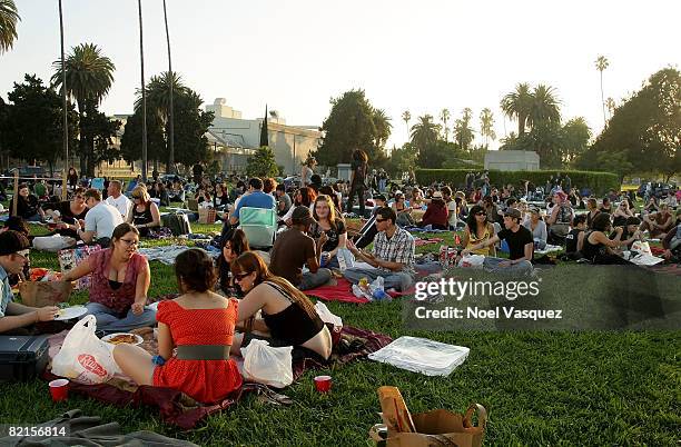 Atmosphere at the Tribute To Johnny Ramone at the Forever Hollywood Cemetery on August 1, 2008 in Los Angeles, California.