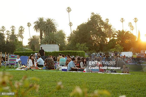 Atmosphere at the Tribute To Johnny Ramone at the Forever Hollywood Cemetery on August 1, 2008 in Los Angeles, California.