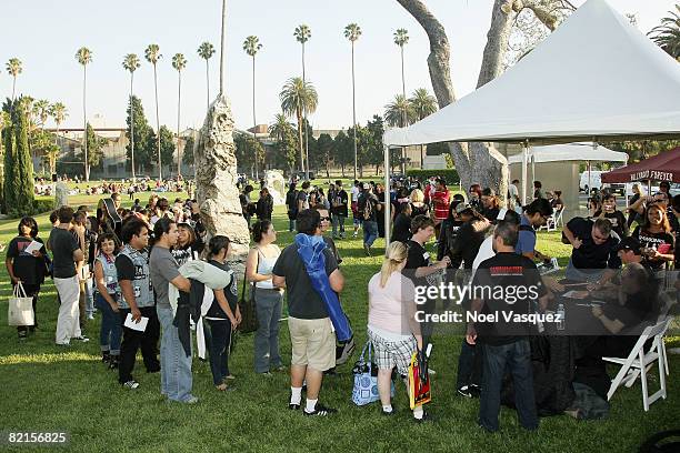 Atmosphere at the Tribute To Johnny Ramone at the Forever Hollywood Cemetery on August 1, 2008 in Los Angeles, California.