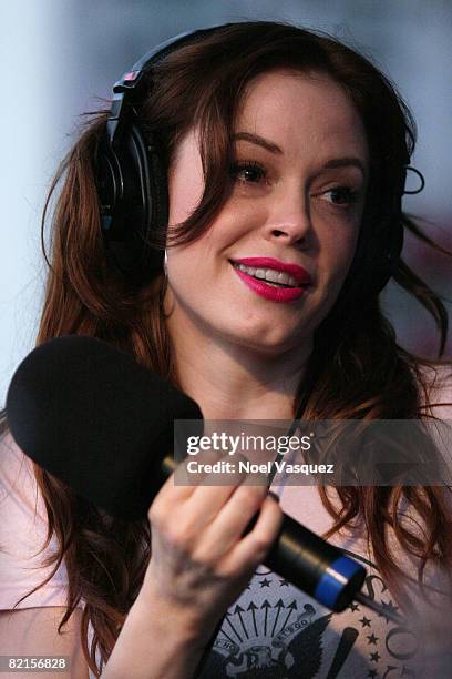 Rose McGowan attends the Tribute To Johnny Ramone at the Forever Hollywood Cemetery on August 1, 2008 in Los Angeles, California.