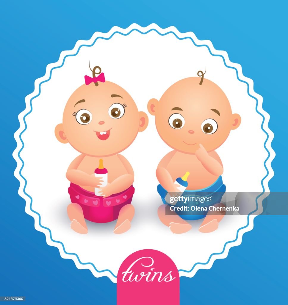 Top 173+ Imágenes de gemelos niño y niña 