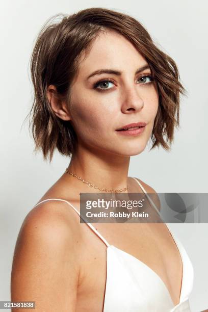 Actress Willa Holland from CW's 'Arrow' poses for a portrait during Comic-Con 2017 at Hard Rock Hotel San Diego on July 22, 2017 in San Diego,...