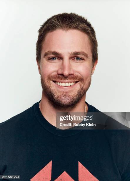 Actor Stephen Amell from CW's 'Arrow' poses for a portrait during Comic-Con 2017 at Hard Rock Hotel San Diego on July 22, 2017 in San Diego,...