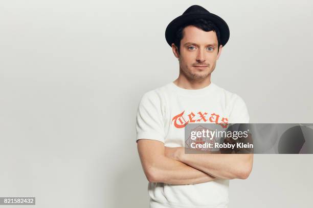 Actor Elijah Wood from BBC America's 'Dirk Gently's Holistic Detective Agency' poses for a portrait during Comic-Con 2017 at Hard Rock Hotel San...